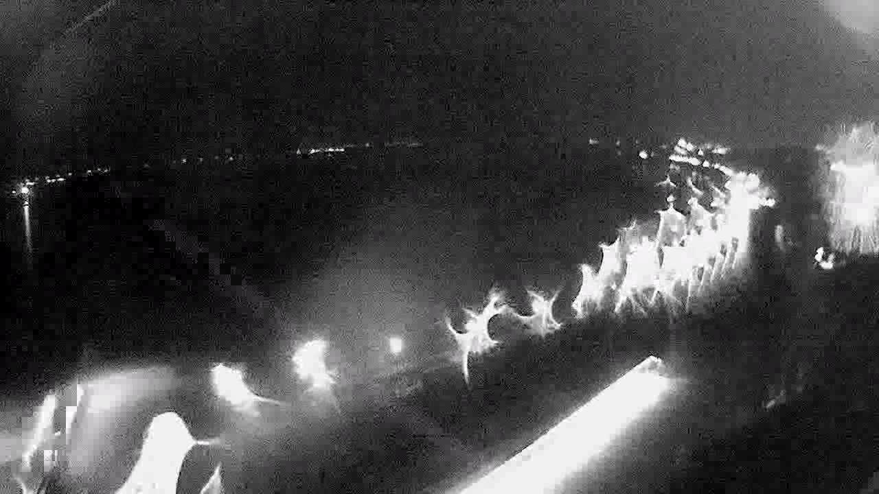 Obraz z kamery na plażę nad Wisłą w Płocku w dniu 2020-02-01 20:14